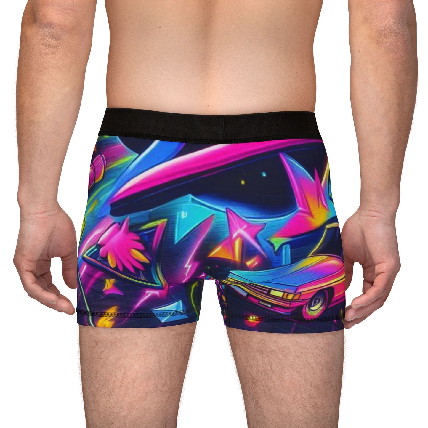 Fun Vibe Men Boxers with Colorful 90's Duck Design
