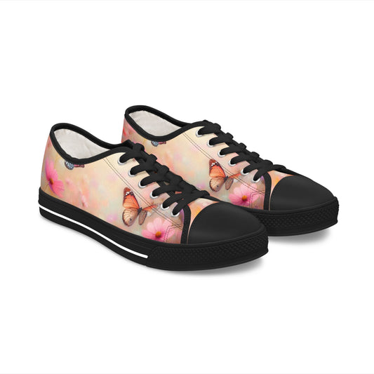 Women's Low Top Sneakers SpringButterfly01