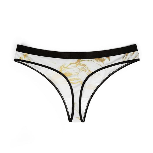 Marble Print Women's Thongs - Stylish and Comfortable Underwear