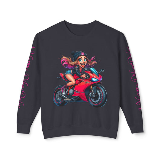 Happy Biker Babe Sweatshirt