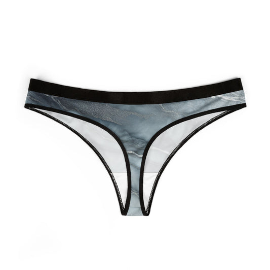 Elegant Marble Print Women's Thongs