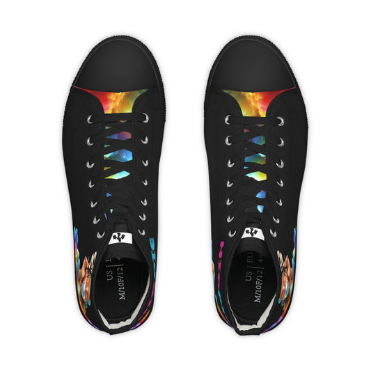 Men's High Top Sneakers Hippie