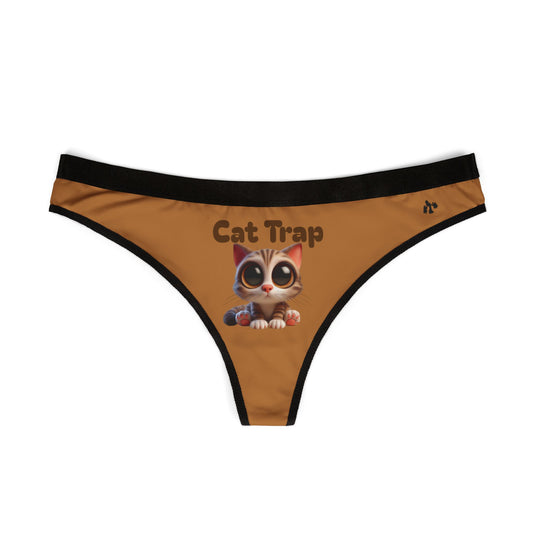 Cute Cat Trap Women's Thongs