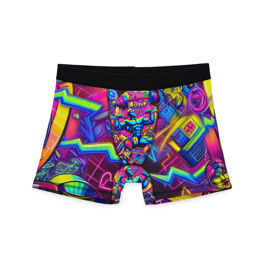 Vibrant Graphic Men's Boxers - Colorful, Stylish Comfort for Bold Individuals