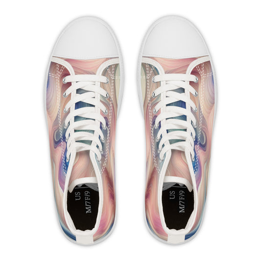Women's High Top Sneakers Waves