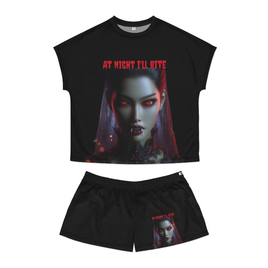 Women's Short Vampire Pajama Set