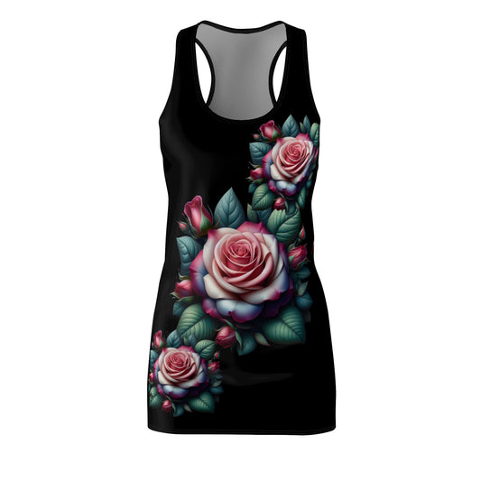 Racerback Dress - Striking Rose Print