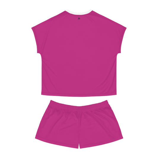 Cute Women's Pajama Set with Teddy Bear Cuddles