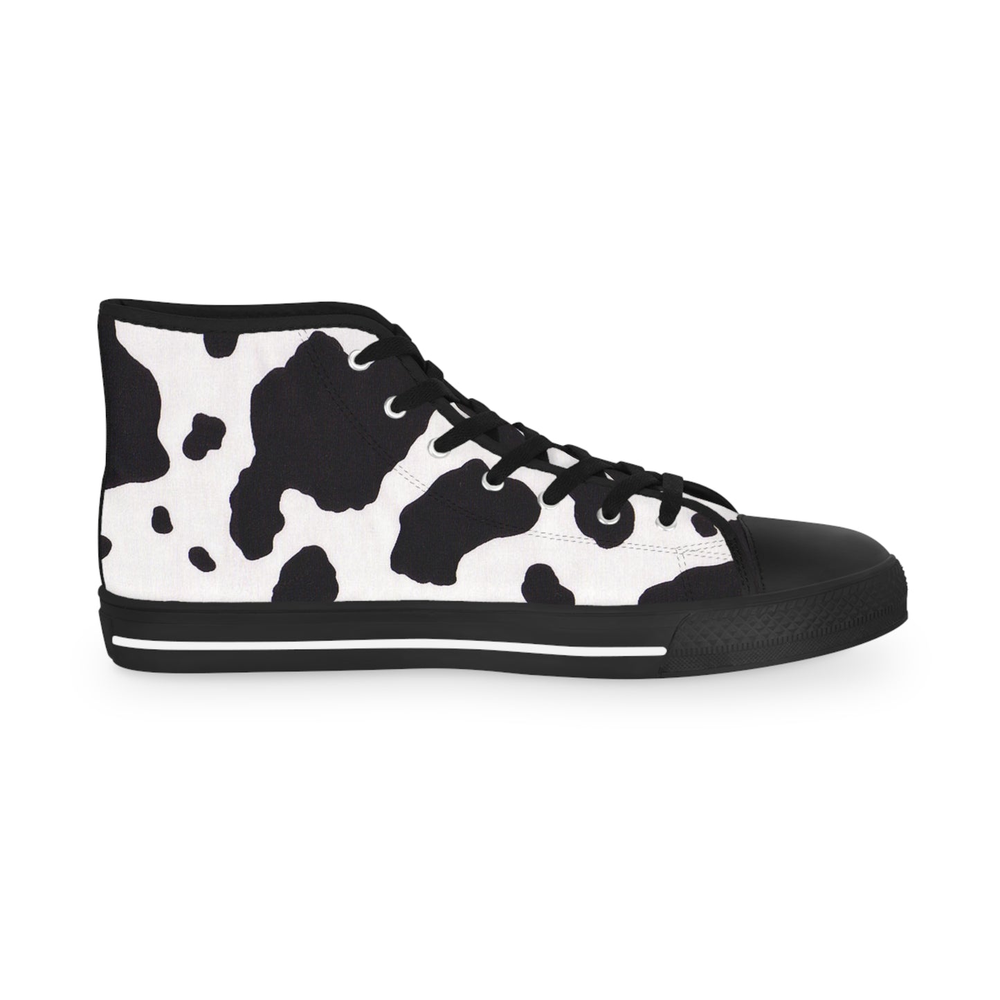 Men's High Top Sneakers CowPrint