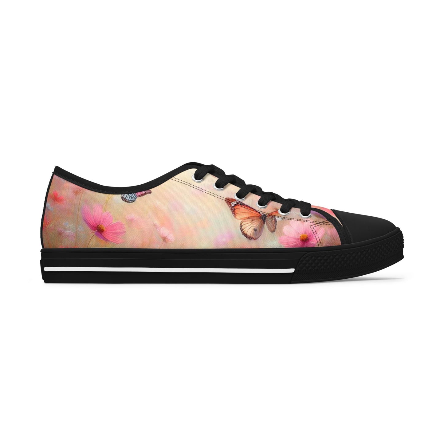 Women's Low Top Sneakers SpringButterfly01