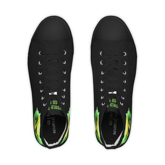 Men's High Top Sneakers TheWorldIsHard...