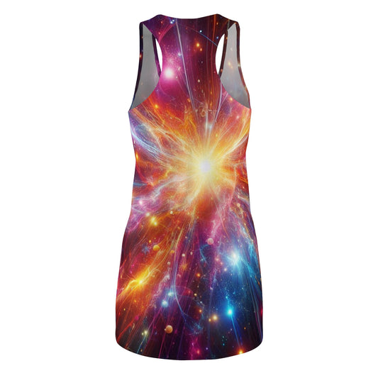 Racerback Dress - Universe-03 Radiant and Striking Summer Wear