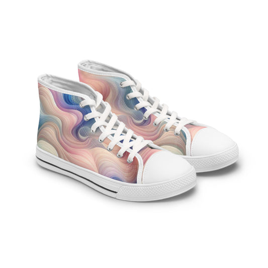 Women's High Top Sneakers Waves