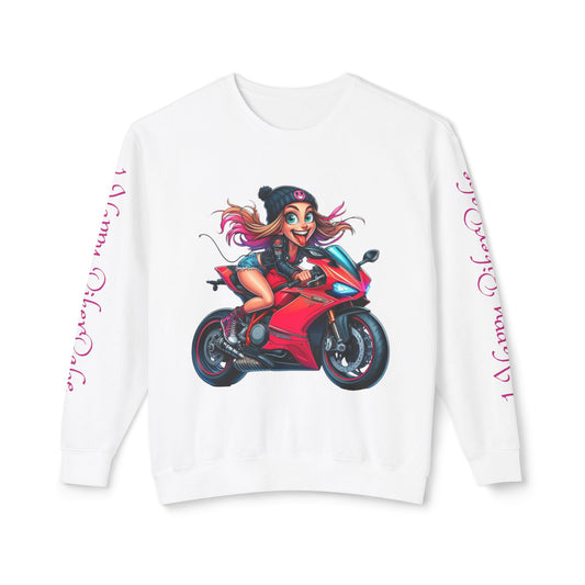 Happy Biker Babe Sweatshirt