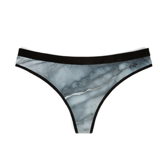 Elegant Marble Print Women's Thongs