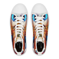 Women's High Top Sneakers GoofyEyes-White