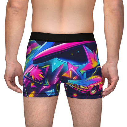 Fun Vibe Men Boxers with Colorful 90's Duck Design