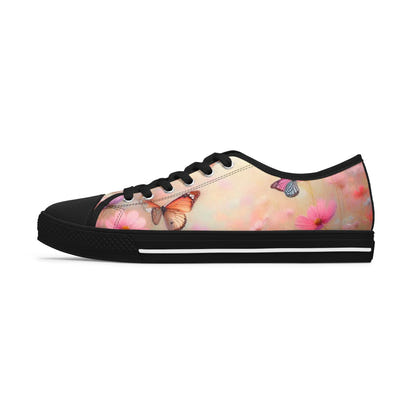 Women's Low Top Sneakers SpringButterfly01