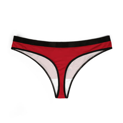 Gothic Cherry Skull Women's Thongs | Edgy Red Intimates
