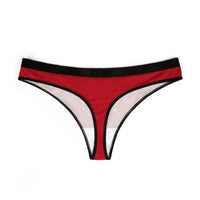 Gothic Cherry Skull Women's Thongs | Edgy Red Intimates