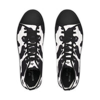 Men's High Top Sneakers CowPrint
