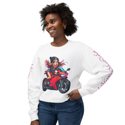 Happy Biker Babe Sweatshirt