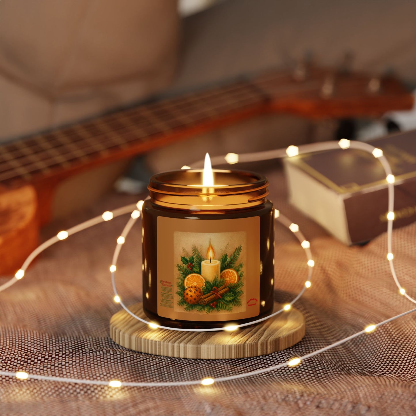 Holiday Candle | Amber Jar Soy Candle