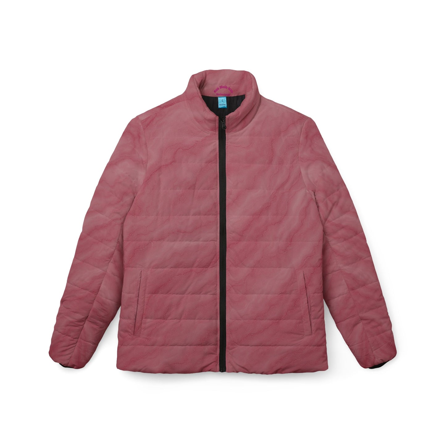 Women's Quilted Pink Puffer Jacket – Lightweight Coat