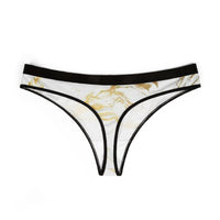 Marble Print Women's Thongs - Stylish and Comfortable Underwear