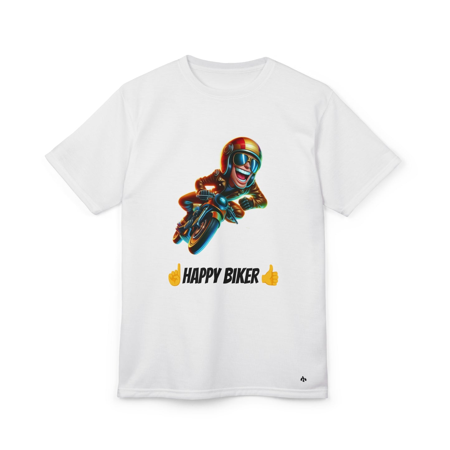 Biker Tee - Happy Biker T-Shirt for Motorcycle Fans