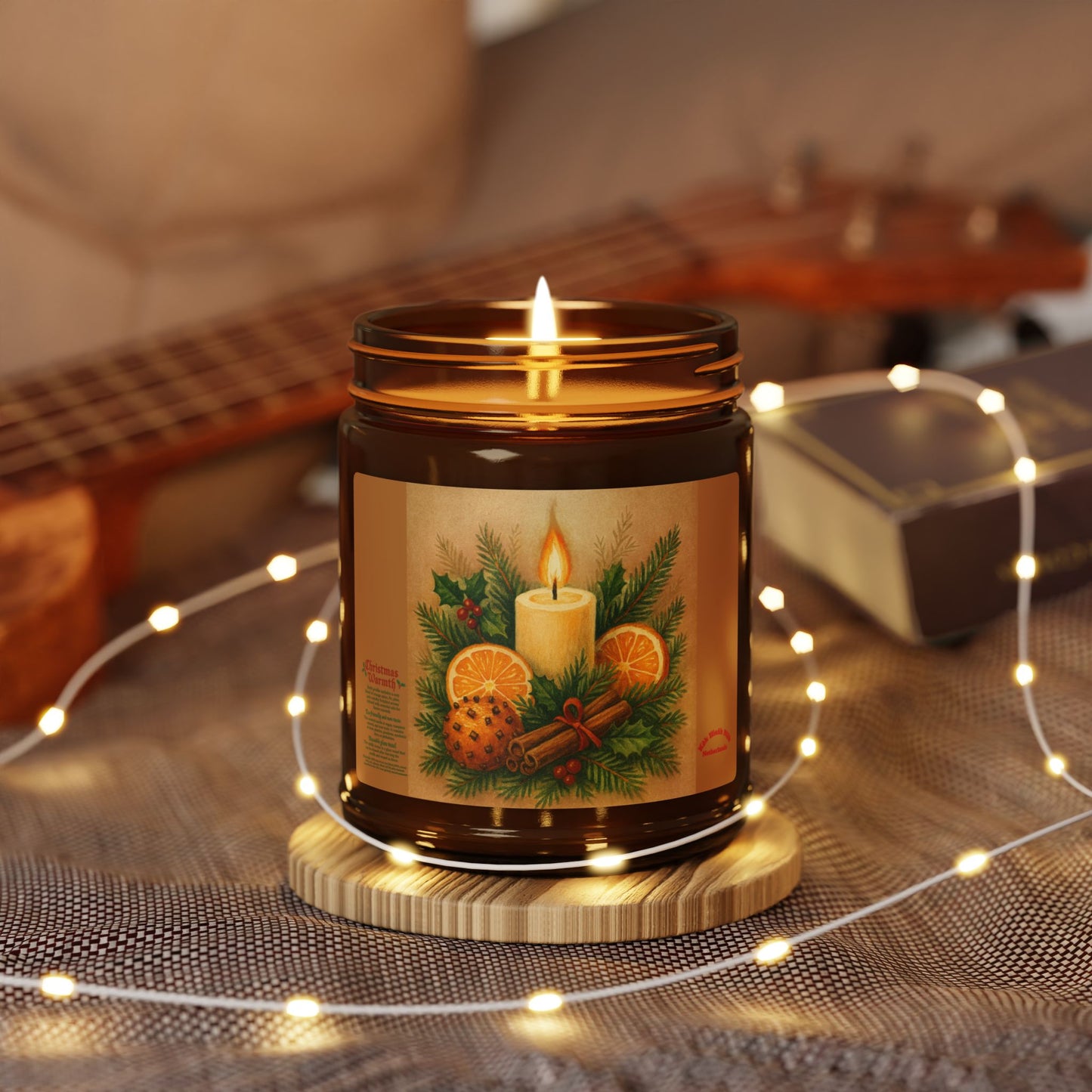Holiday Candle | Amber Jar Soy Candle