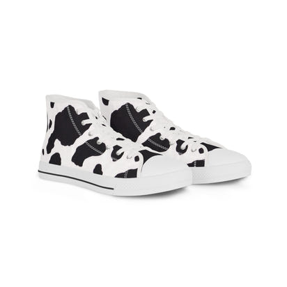Men's High Top Sneakers CowPrint