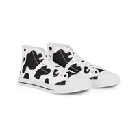 Men's High Top Sneakers CowPrint