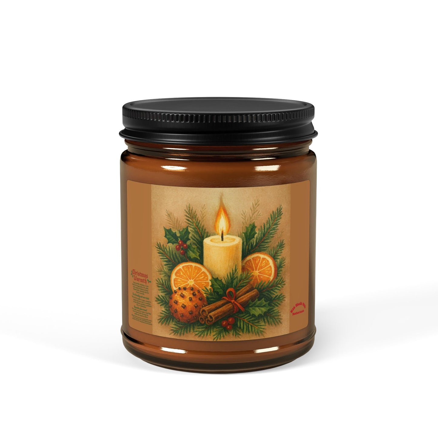 Holiday Candle | Amber Jar Soy Candle