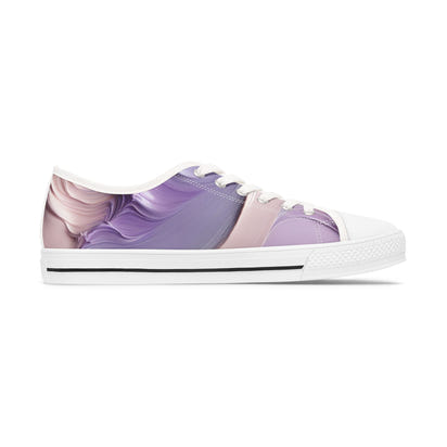 Artistic Women’s Low Top Sneakers - Colorful Abstract Design for Everyday Style