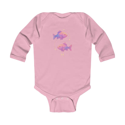 Infant Bodysuit - Pastel Pisces (Long Sleeve Baby Onesie)