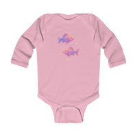 Infant Bodysuit - Pastel Pisces (Long Sleeve Baby Onesie)