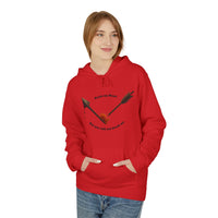 Broken Heart Arrow Hoodie — 'Break My Heart but You Will Not Break Me' Graphic Pullover