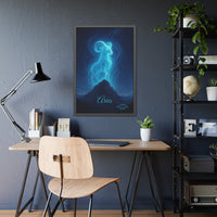 Aries Zodiac Art Framed Paper Poster — Astrology Wall Decor