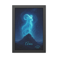Aries Zodiac Art Framed Paper Poster — Astrology Wall Decor
