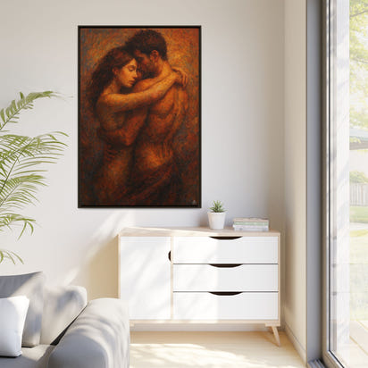 Embrace Lovers Painting Canvas