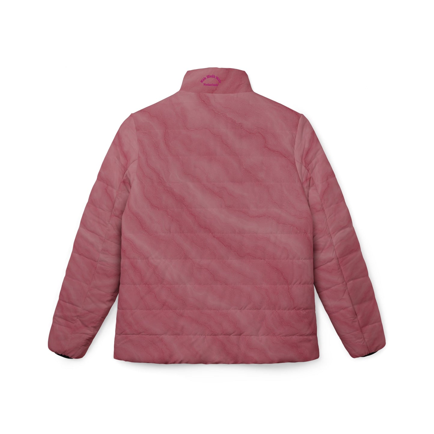 Women's Quilted Pink Puffer Jacket – Lightweight Coat