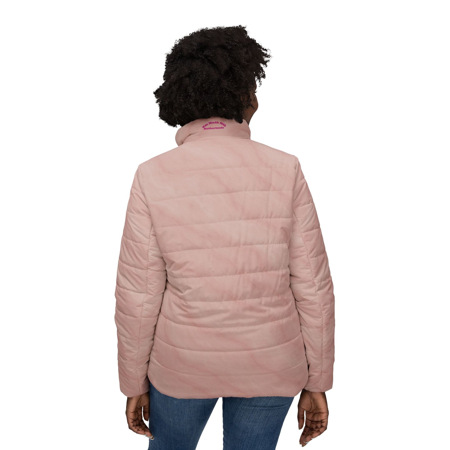 Pink Quilted Puffer Jacket — Lightweight Women's Warm Winter Coat