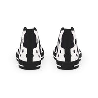 Men's High Top Sneakers CowPrint