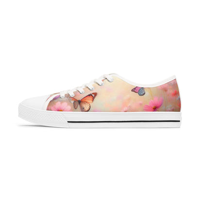 Women's Low Top Sneakers SpringButterfly01