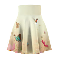 Women's Skater Skirt Spring Butterfly