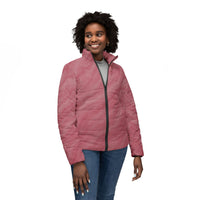 Women's Quilted Pink Puffer Jacket – Lightweight Coat