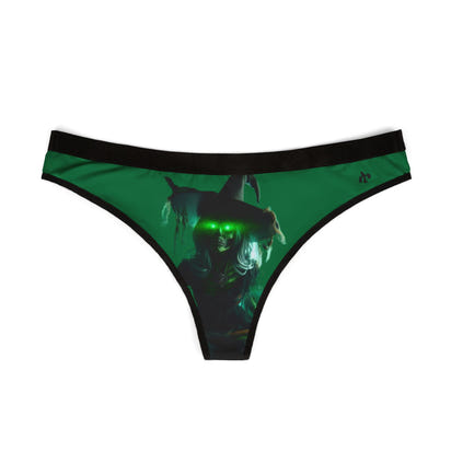 Mystical Witch Women's Thongs | Green Magic Lingerie for Halloween