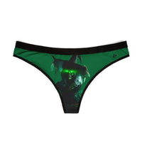 Mystical Witch Women's Thongs | Green Magic Lingerie for Halloween