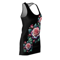 Racerback Dress - Striking Rose Print